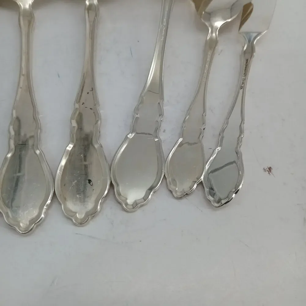 8X Serving Rogers Oneida ALOUETTE Silverplate Pie Sugar Ladle Slotted Fork Sprea